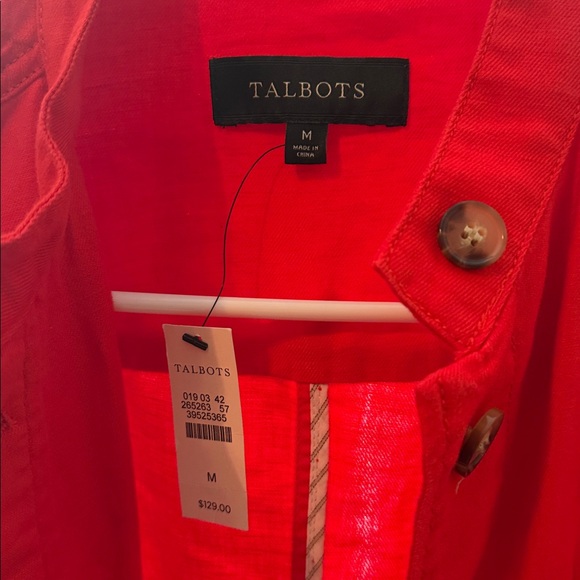 Talbots Red Utility Jacket - Picture 3 of 12